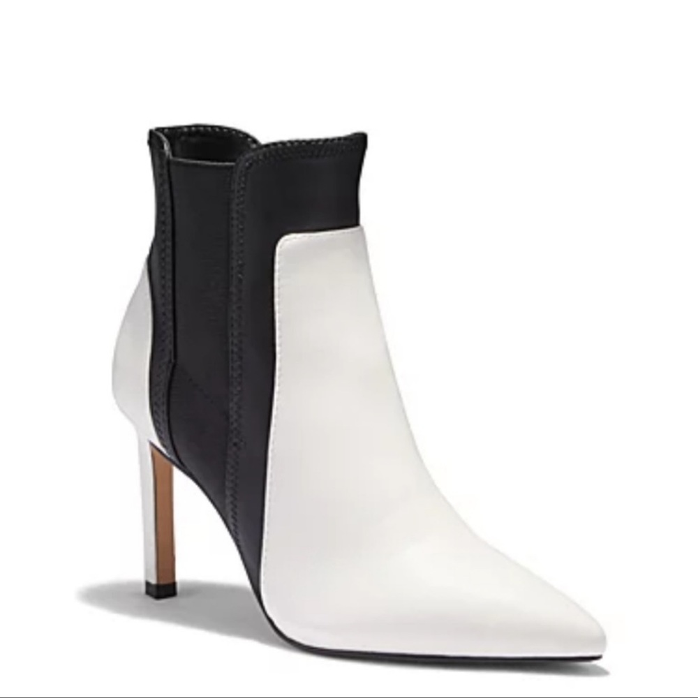 Black and white bootie